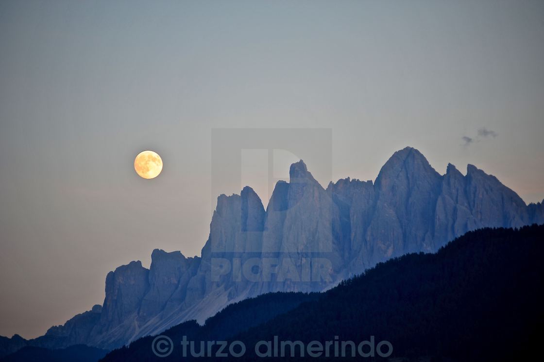 "The moon and the mountains" by turzo almerindo - $3.06 "The moon and the mountains" stock image