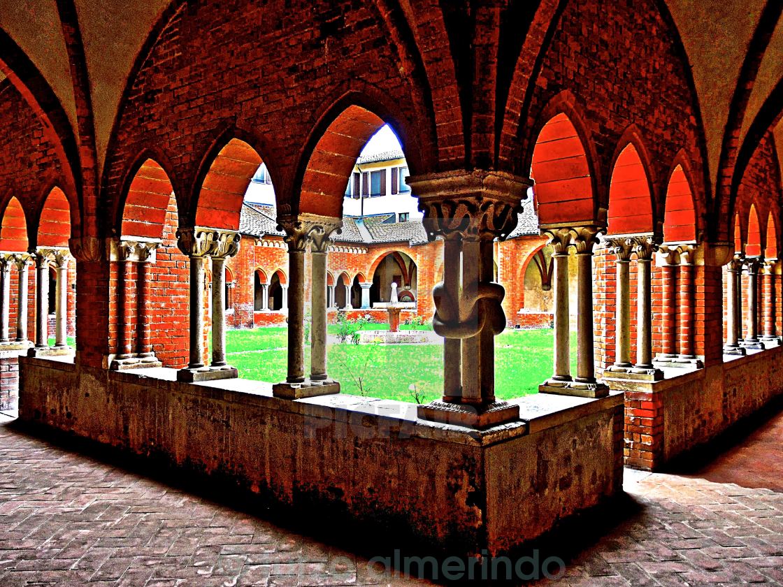 "Chiostro di Chiaravalle in HDR" by turzo almerindo - $3.06 "Chiostro di Chiaravalle in HDR" stock image