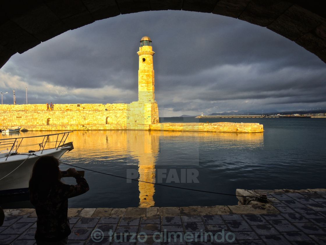 "Il faro di Rethymno" by turzo almerindo - $3.06 "Il faro di Rethymno" stock image