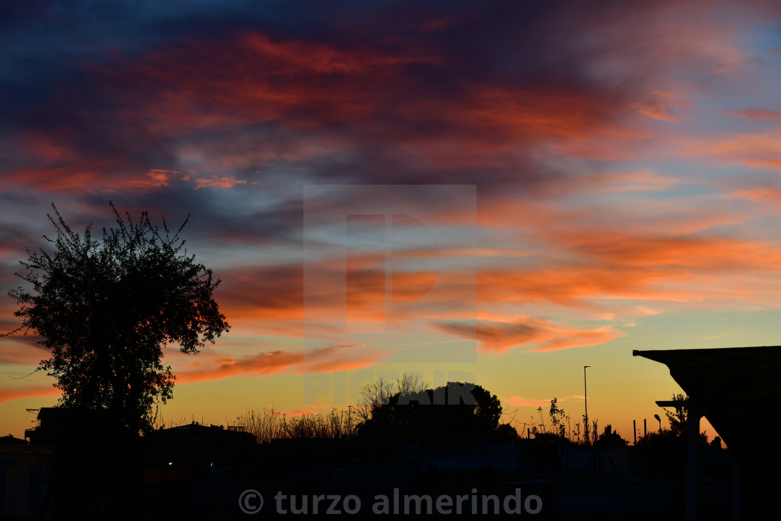 "Painted sunset" by turzo almerindo - $15.31 "Painted sunset" stock image