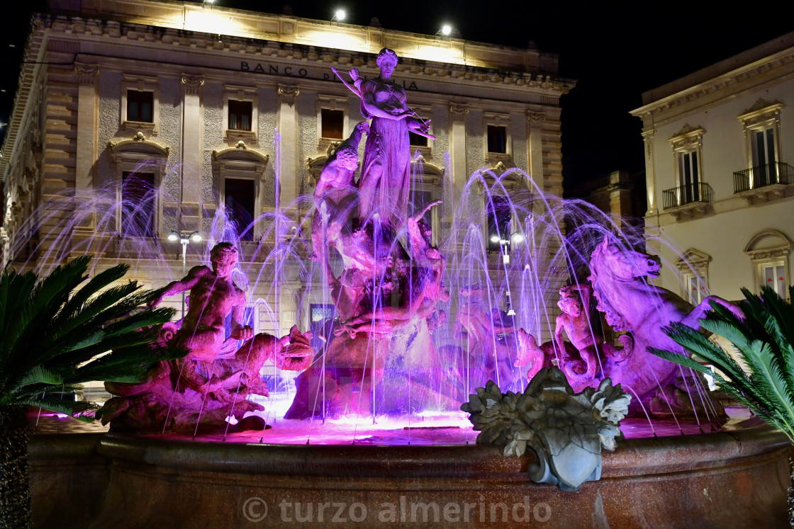 "Diana's fountain Syracuse" by turzo almerindo - $15.31 "Diana's fountain Syracuse" stock image