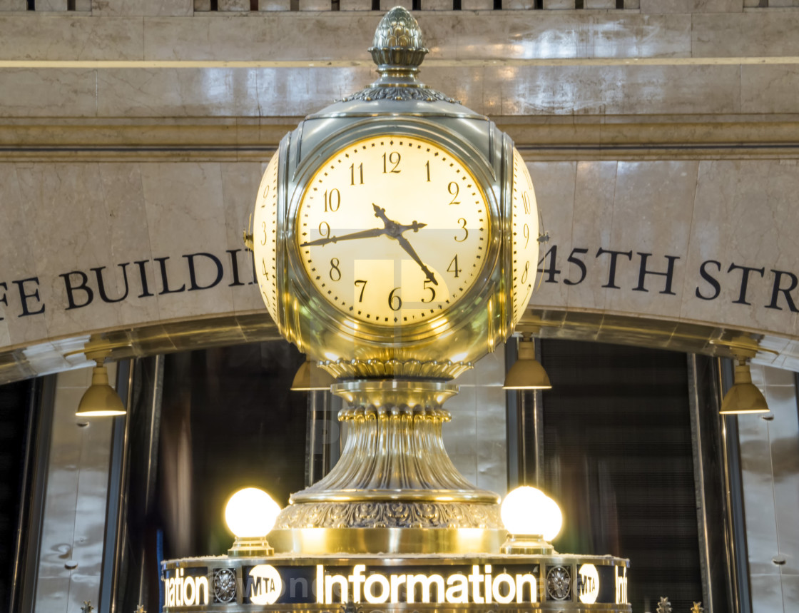 Grand Central Station Clock New York City Ny Usa On The July 31 2017 License Download Or Print For 20 00 Photos Picfair