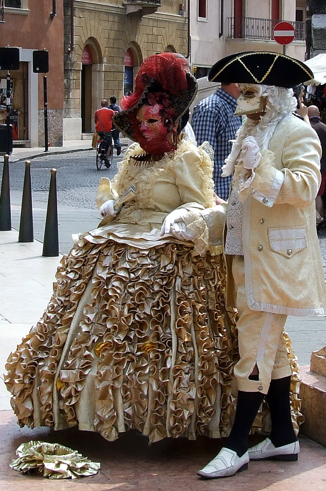 "Verona Street Performers" stock image