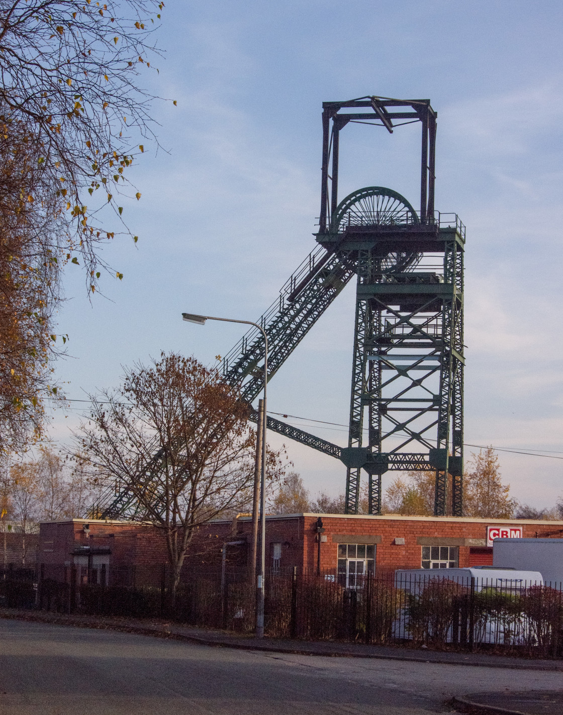 "Rhostyllen Colliery Winding Gear" stock image