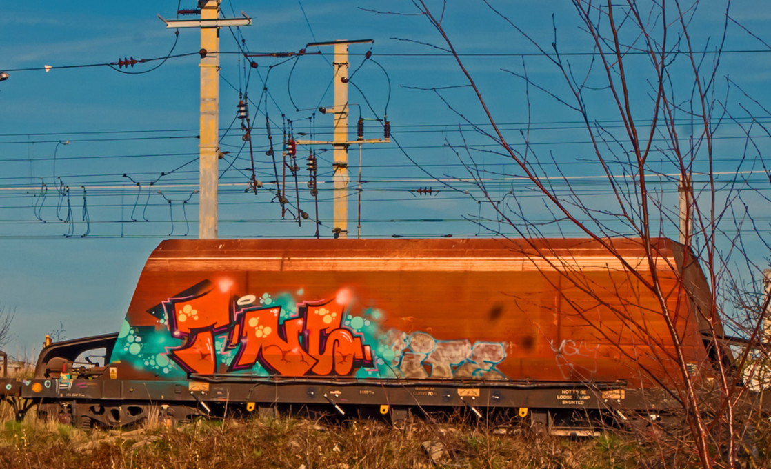 "Urban Art in the Local Goods Sidings" stock image