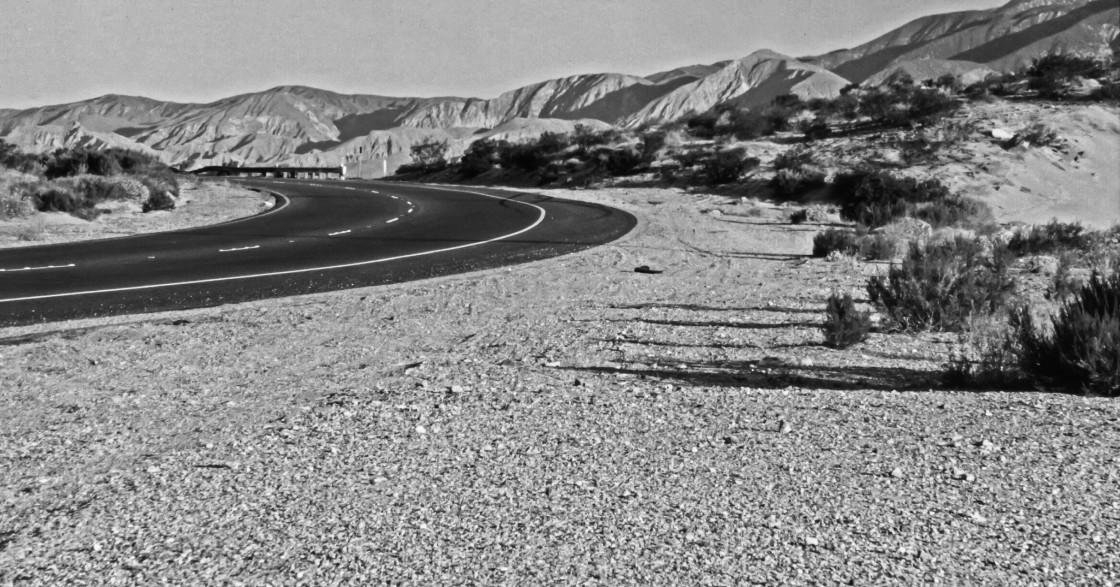 "Palm Springs Exit Road" stock image