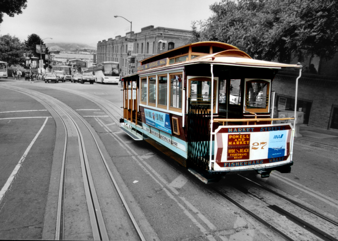 "Tram 27 Mason & Hyde Line" stock image