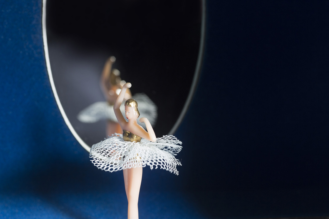 "Music box, ballerina" stock image