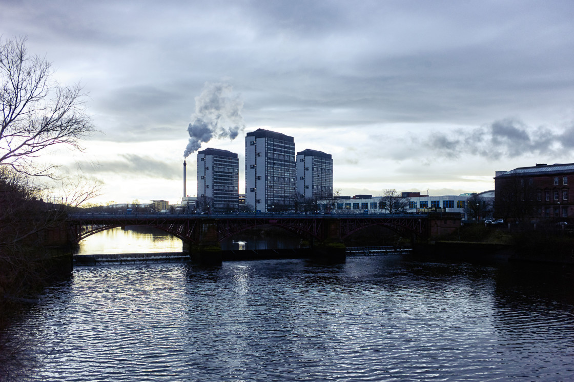 "River Clyde in Glasgow" stock image