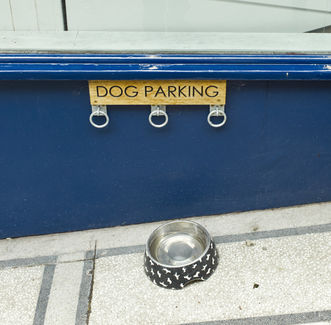 "Dog Parking in Frome Somerset" stock image