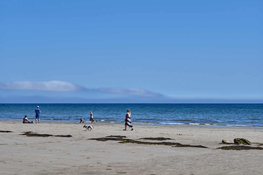 "Laxey beach, Isle of Man" stock image