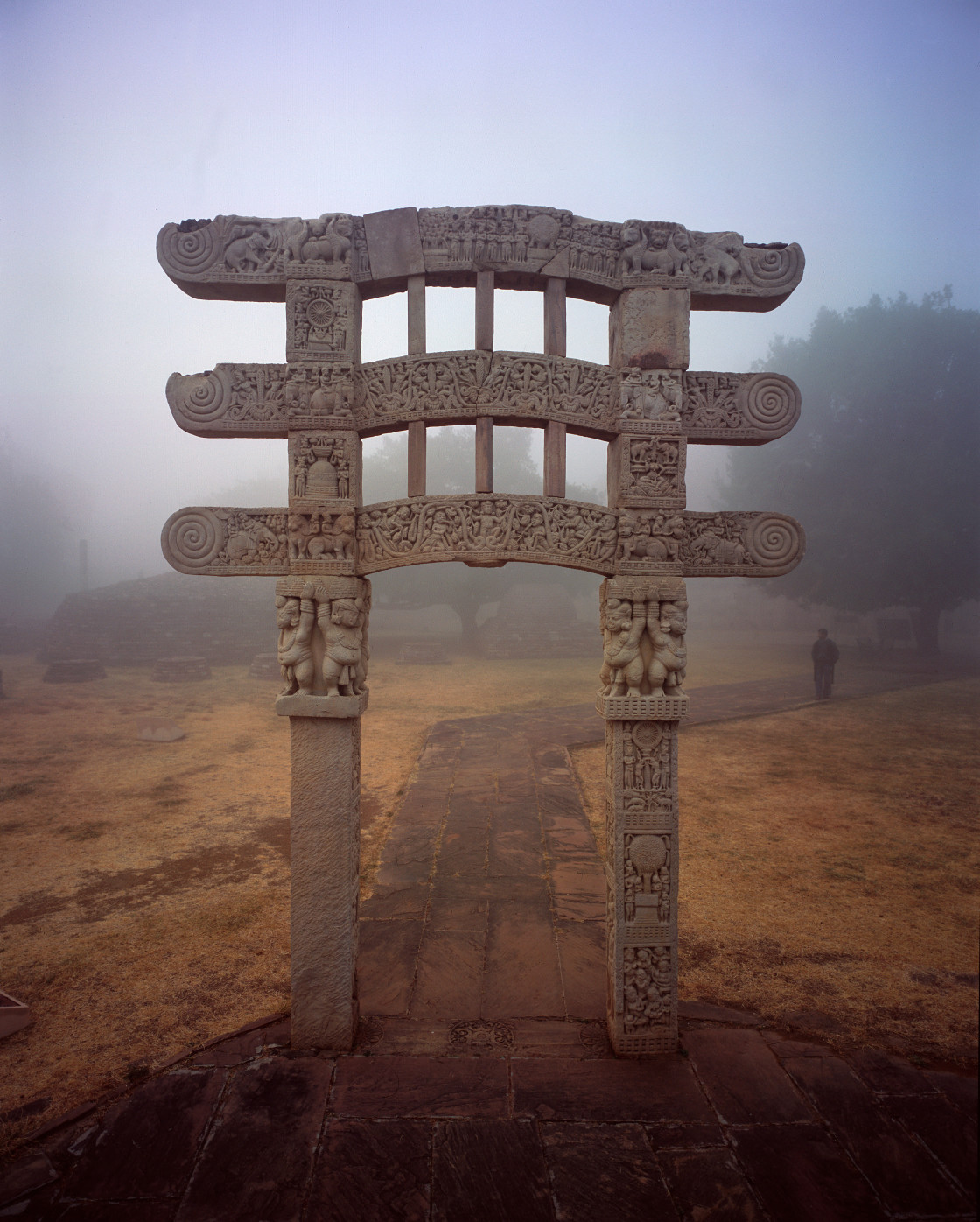 "Archway, Sanchi, India" stock image