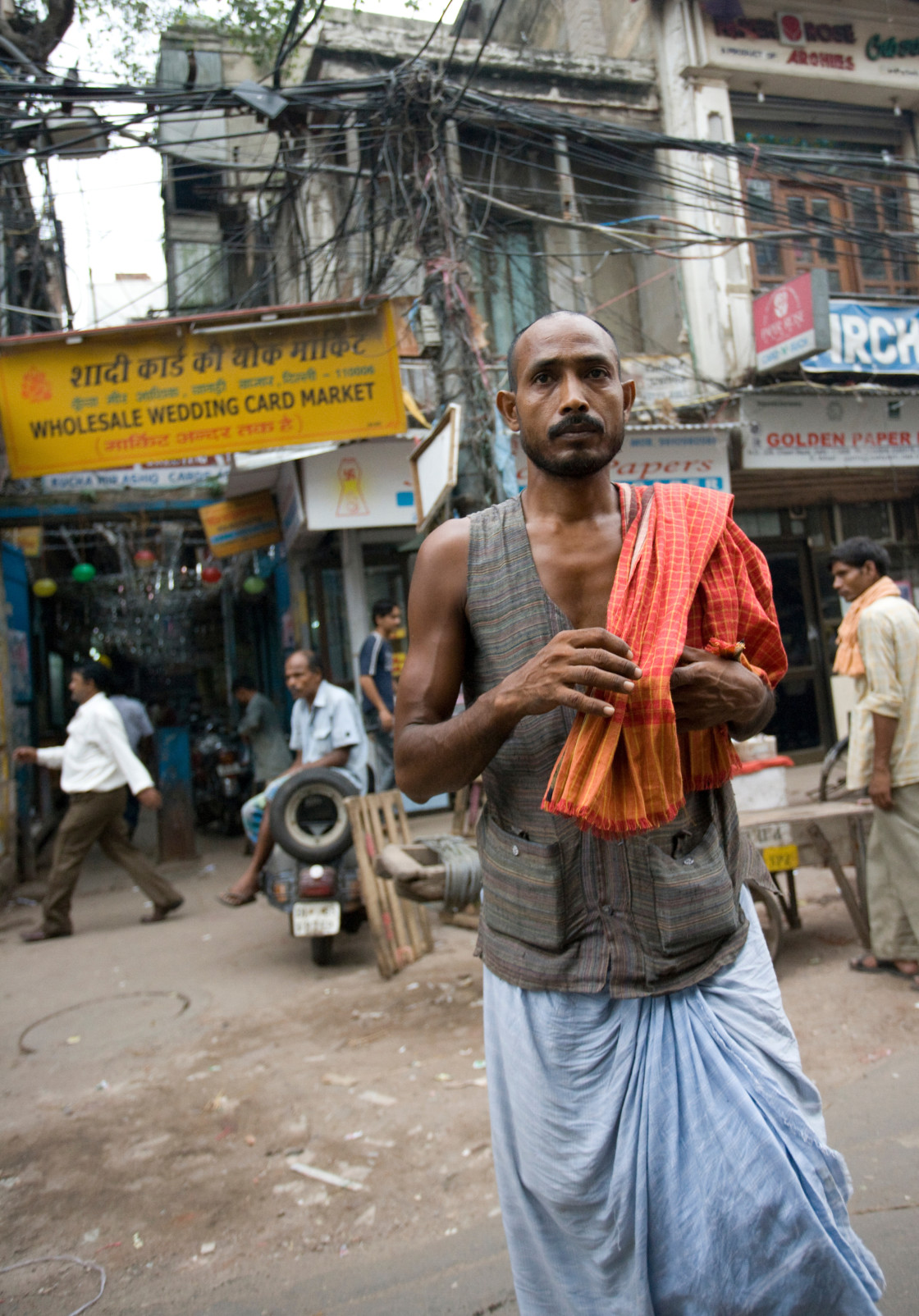 "Laborer, Old Delhi, India_G3T7372" stock image