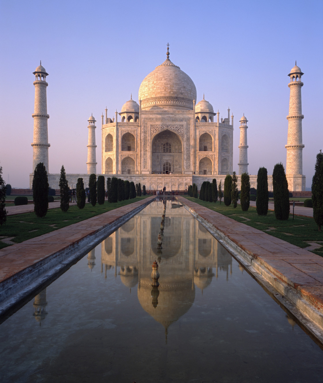 "Taj Mahal at sunrise, Agra India" stock image