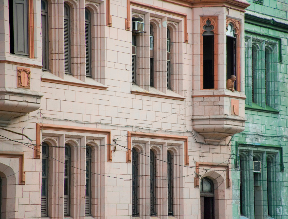 "Building facades, Old Havana" stock image