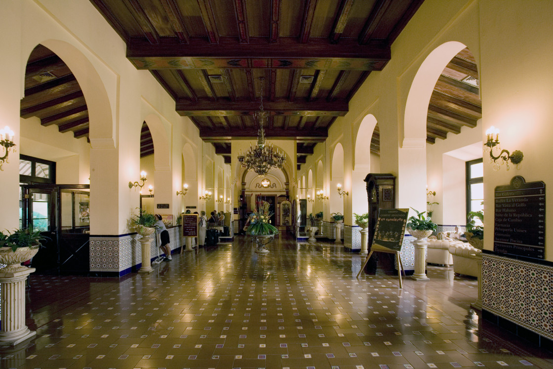 "Hotel National lobby, Havana" stock image