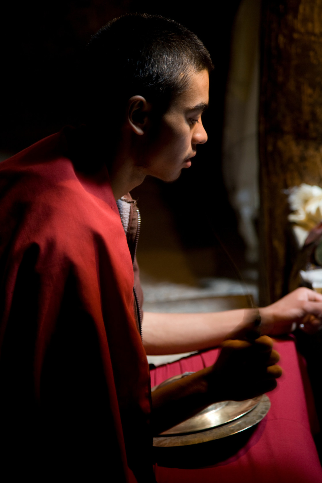 "Monk, Basco, Ladakh" stock image