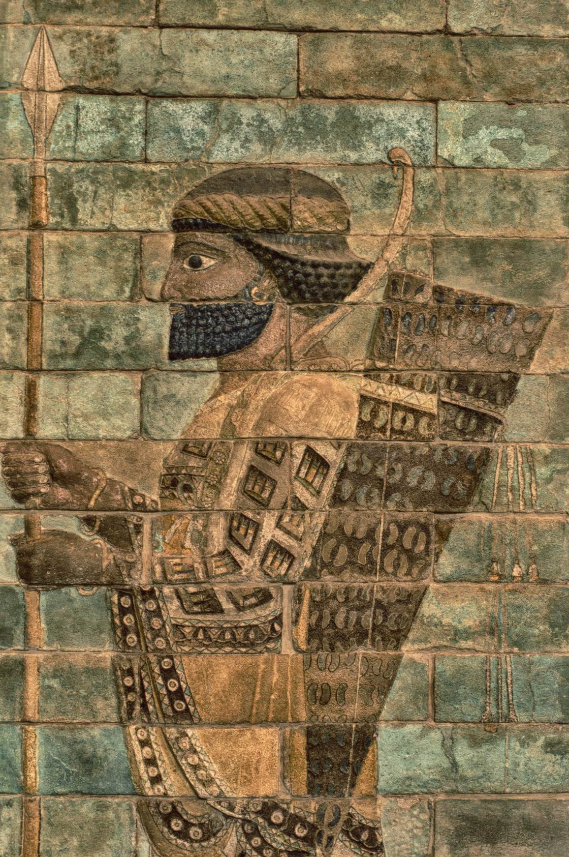 "Persian warrior, Louvre, Paris" stock image