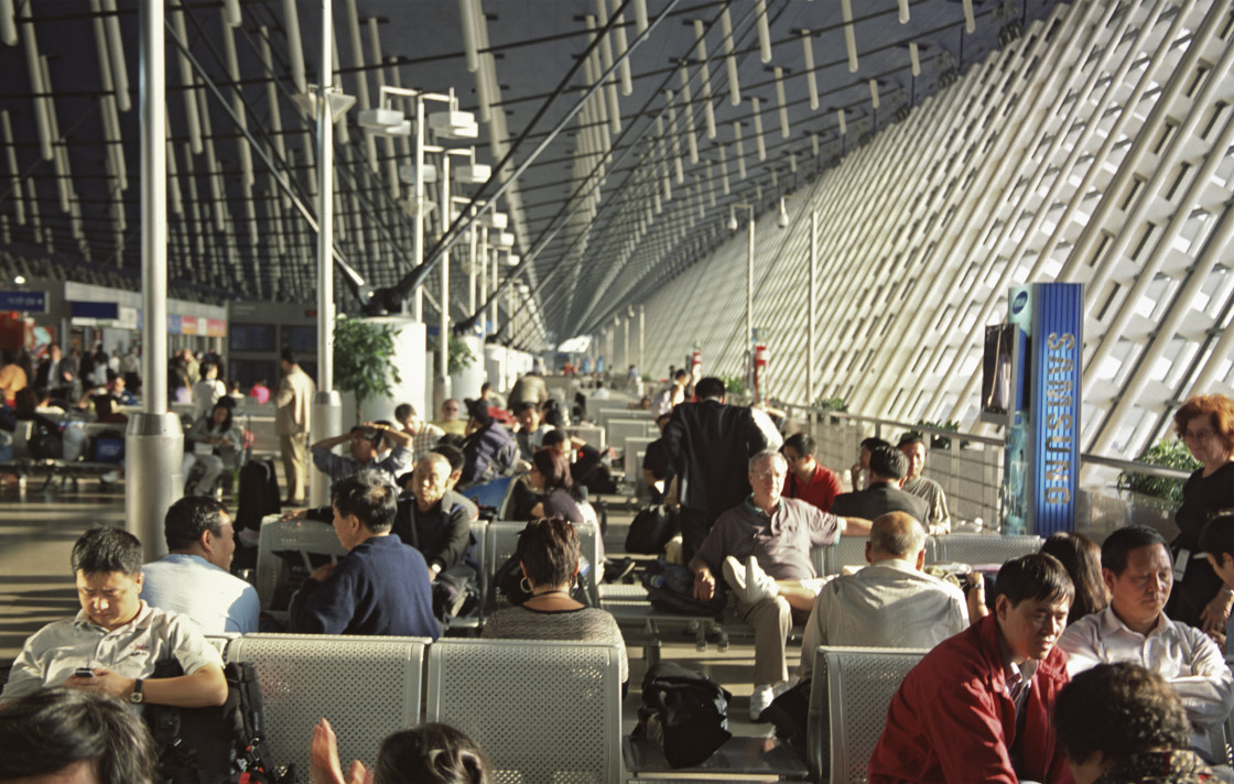 "Shanghai airport, China" stock image