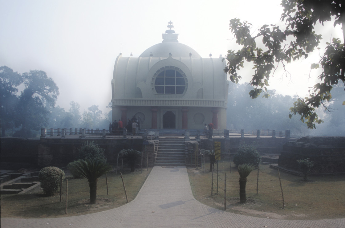 "Stupa at Kushingar, India" stock image