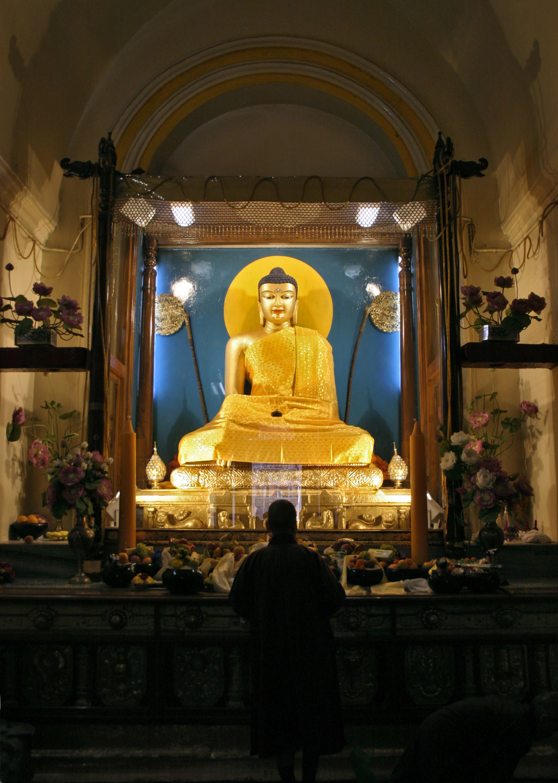 "Buddha, Maha Bodhi Temple, Bodh Gaya, India" stock image