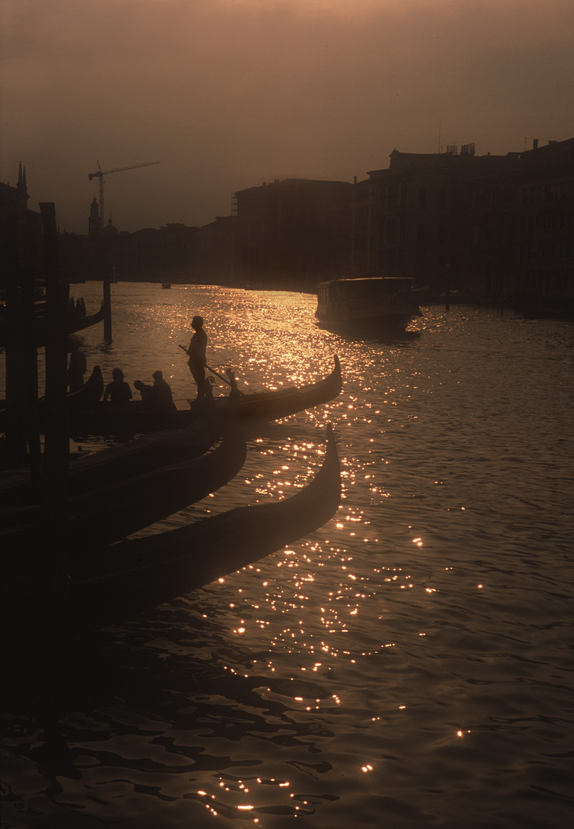 "Gondolas on Grand Canal, Venice, Italy" stock image