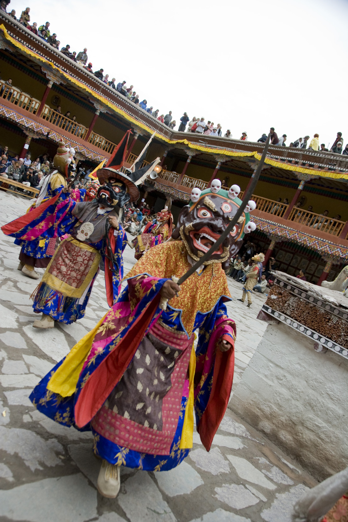 "Dancers, Hemis Festival, Ladakh, India" stock image