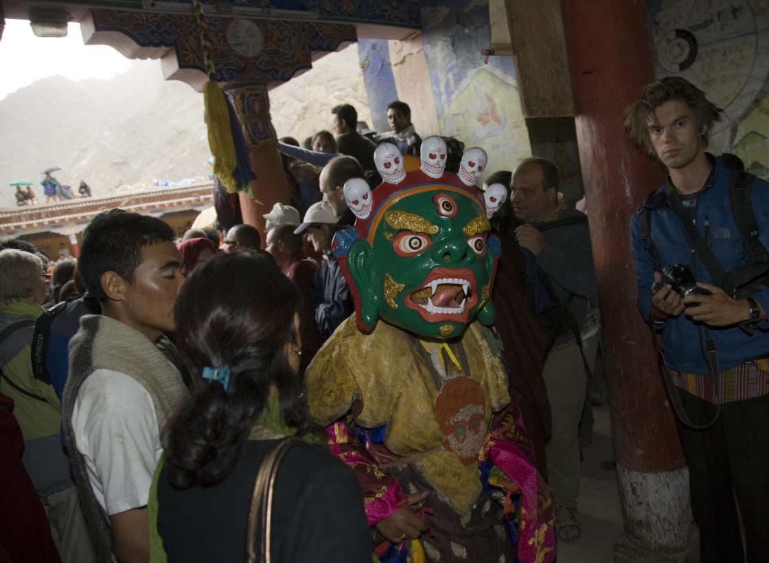 "Dancer, Hemis Festival, Ladakh, India" stock image