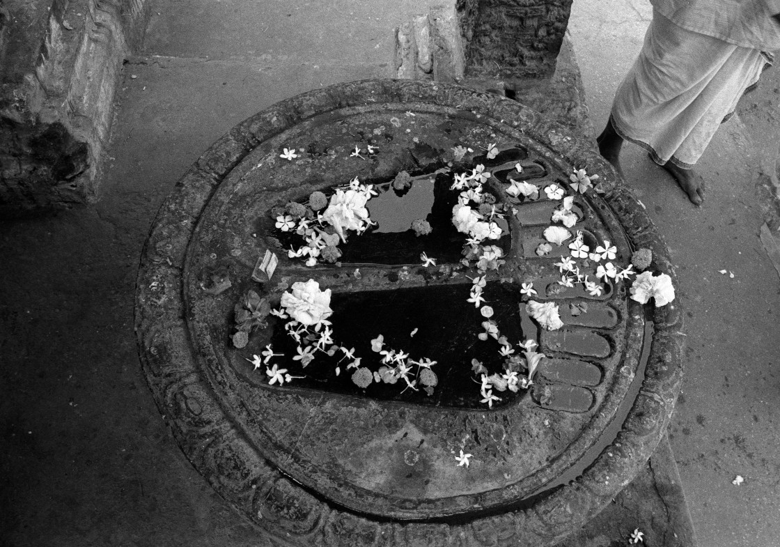 "Buddha footprints, Bodhgaya, India" stock image