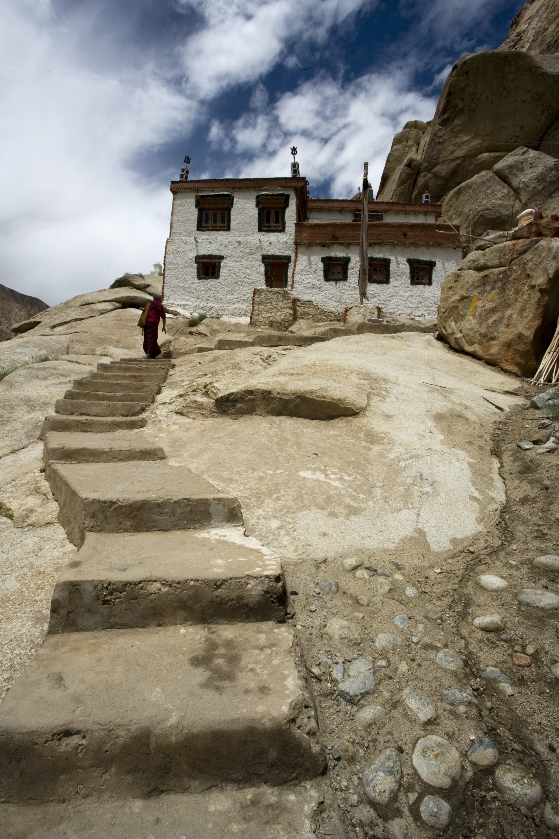 "Monastery, near Leh, Ladakh" stock image