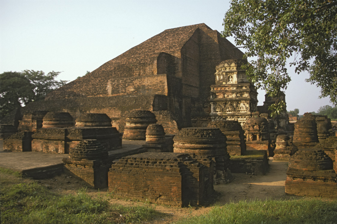 "Ruins of Nalanada University, India" stock image