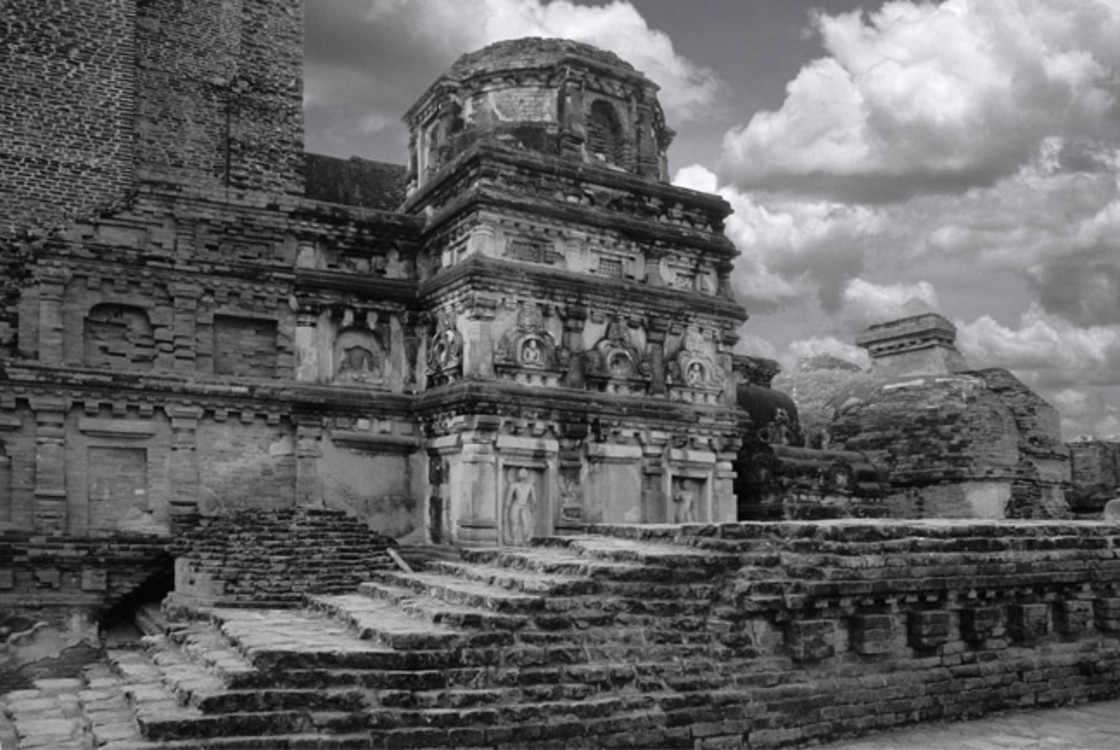 "Ruins of Nalanada University, India" stock image