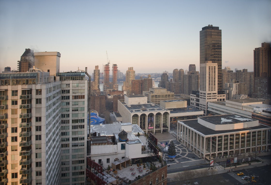 "New York sunrise" stock image