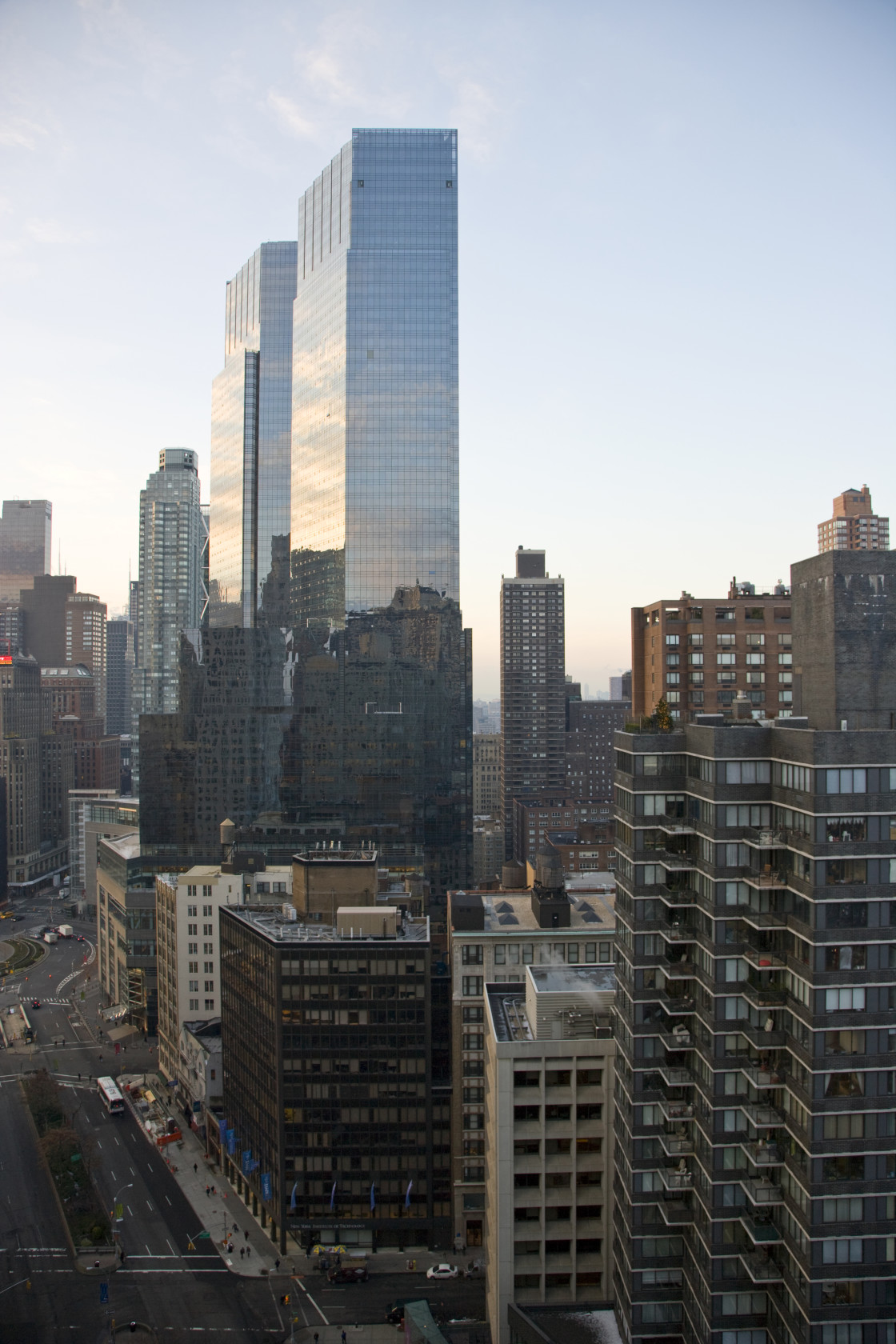 "New York view from 63rd & Broadway" stock image