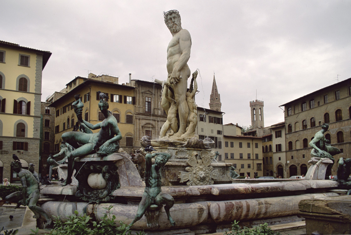 "Piazza Palimento, Florence, Italy" stock image