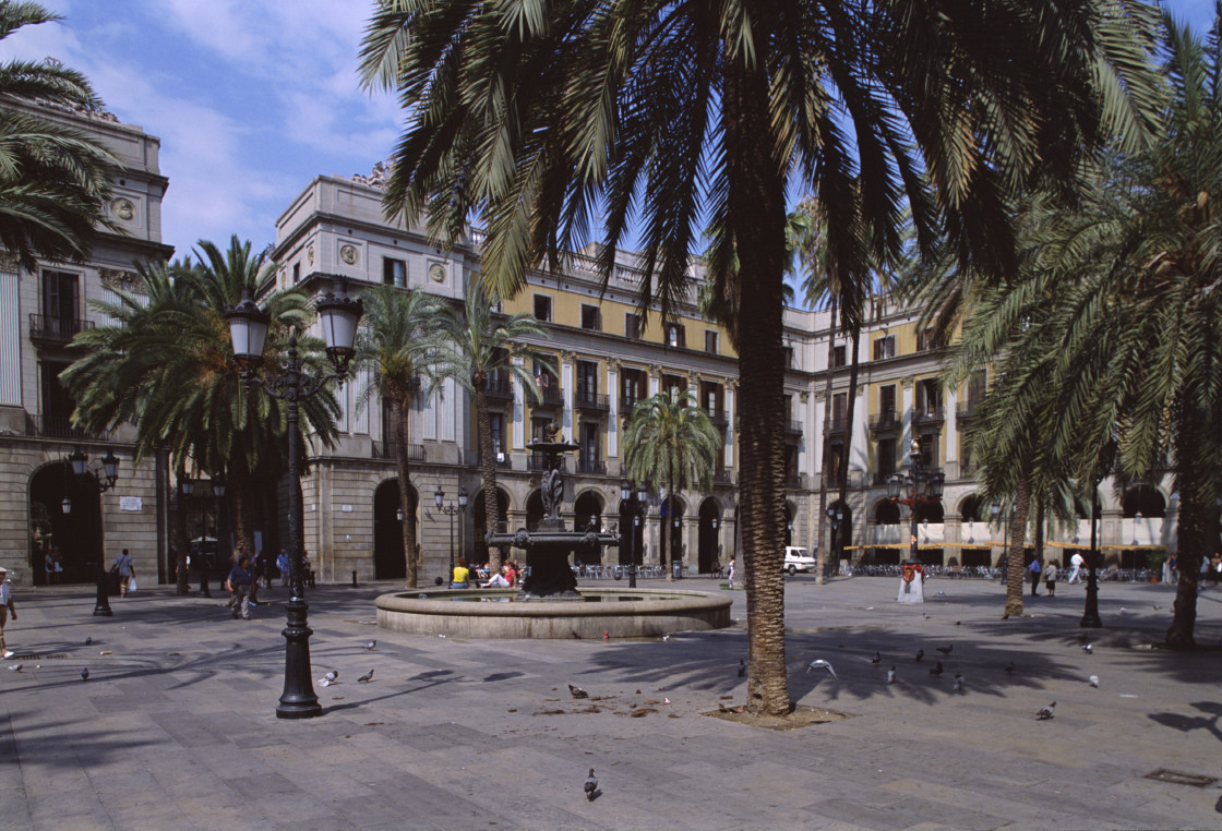 "Plaza, Barcelona" stock image