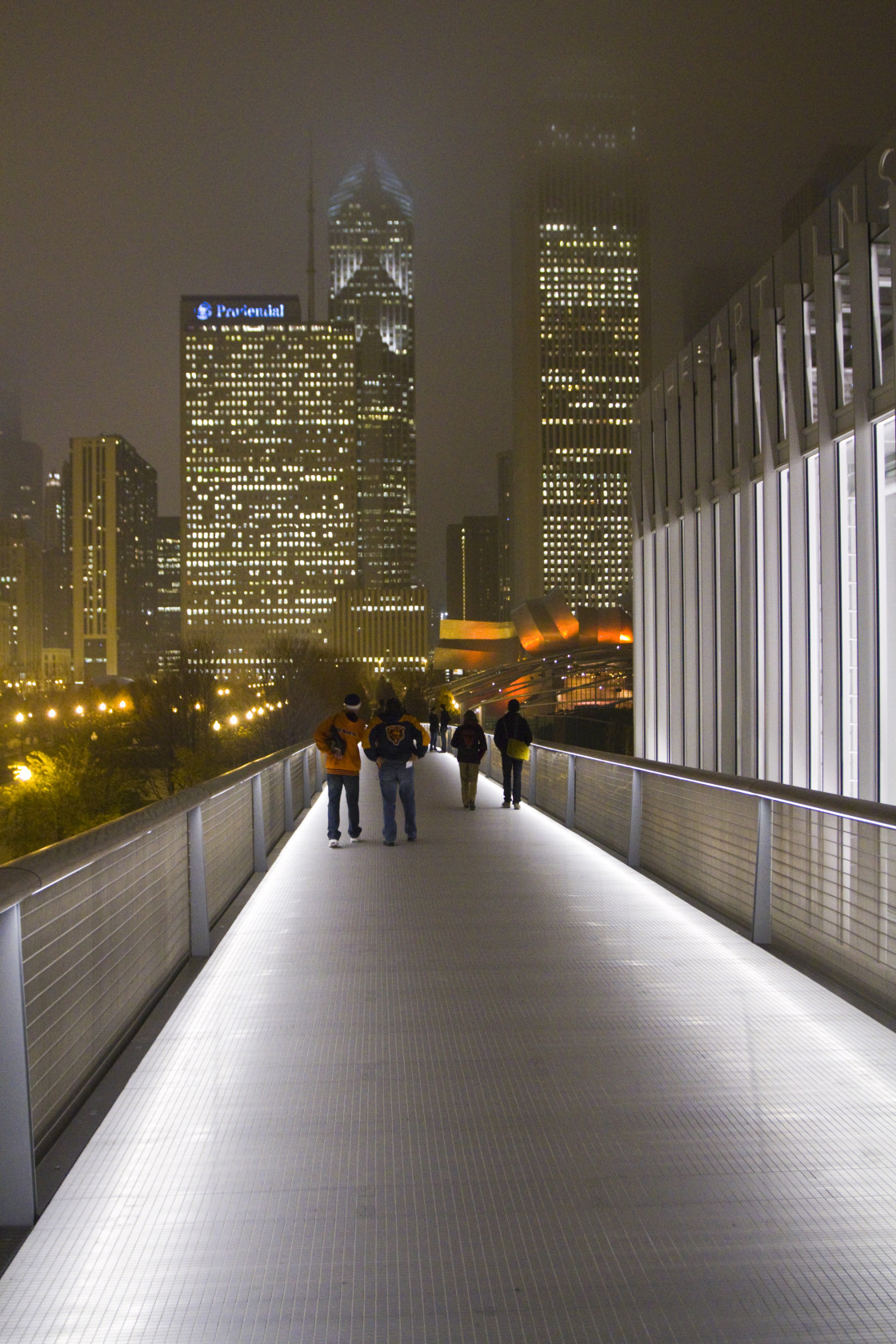 "Sky Bridge, Art Institute, Chicago" stock image