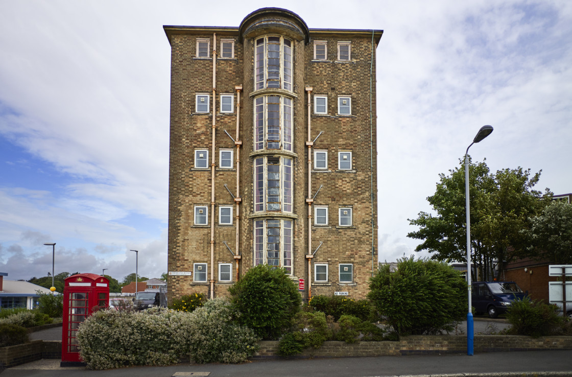 "Former nurses home in Douglas" stock image