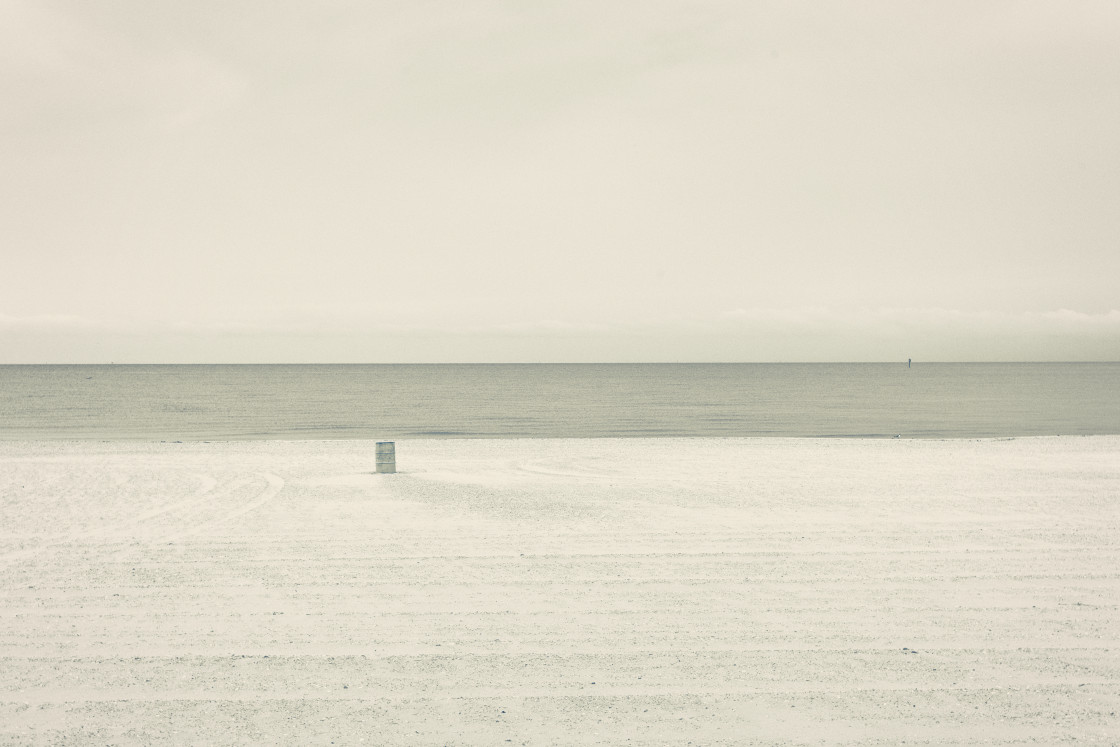 "A desolate beach" stock image