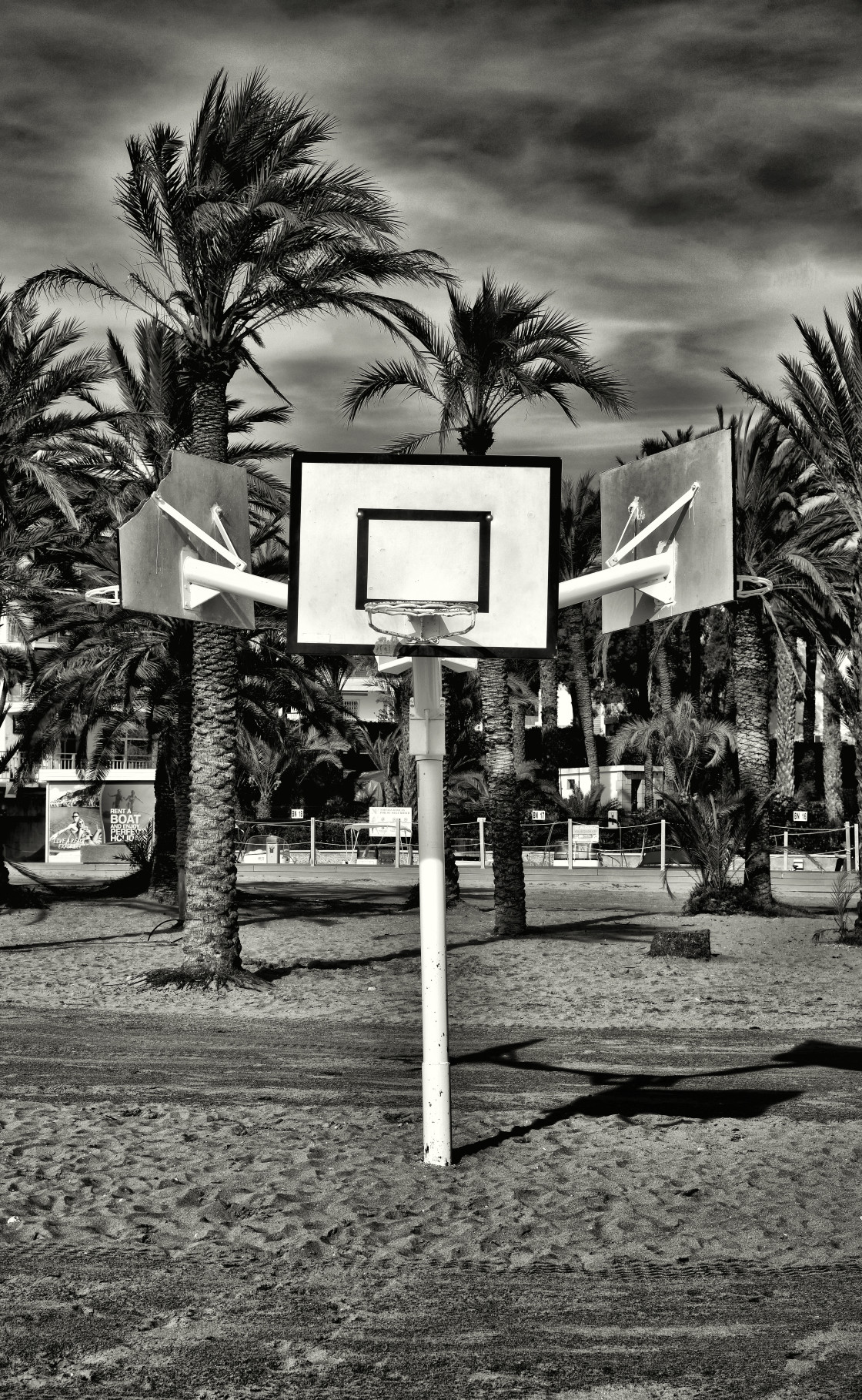 "Baskets on the beach" stock image