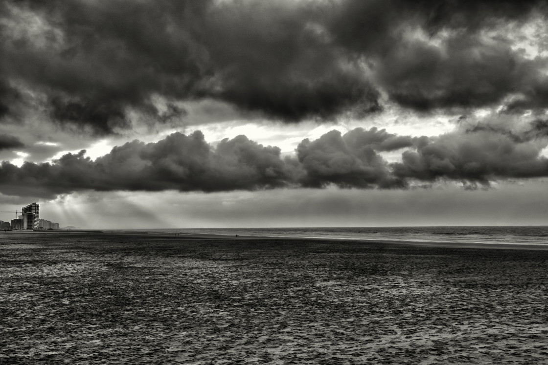 "Light spots on the beach" stock image