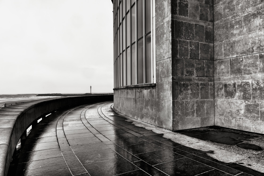 "Kursaal Oostende and the Sea" stock image