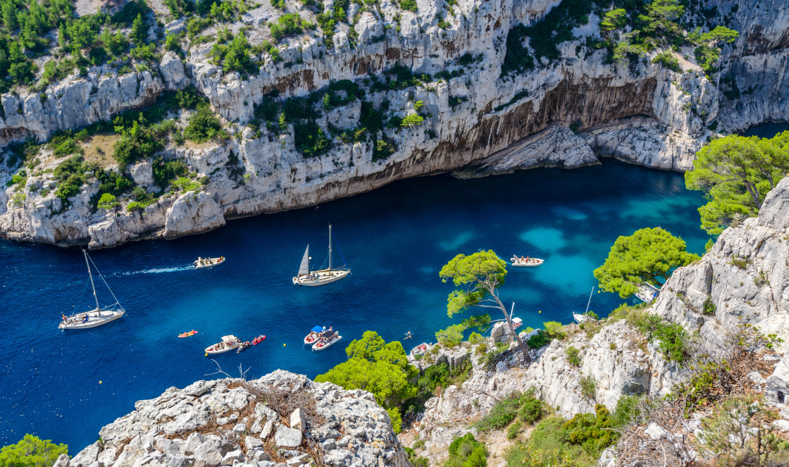 "Les Calanques near Cassis, Provence, France" stock image