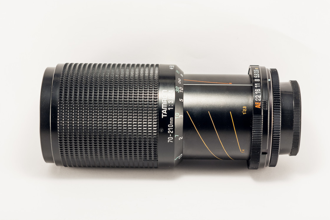 "Tamron 70-210mm F/3.8-4 Model 46A lens" by Gordon England - $12.24 "Tamron 70-210mm F/3.8-4 Model 46A lens" stock image
