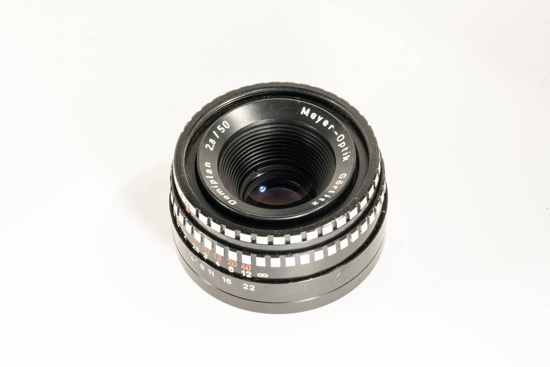 "Meyer-Optik Gorlitz Domiplan 50mm F2.8 Lens" by Gordon England - $12.20 "Meyer-Optik Gorlitz Domiplan 50mm F2.8 Lens" stock image