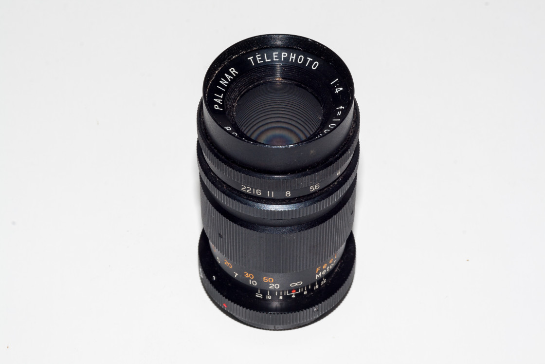 "Palinar 100mm F/4 lens" stock image