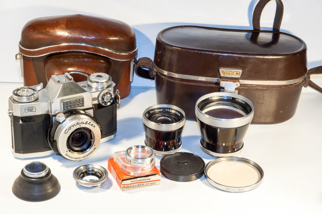 "Zeiss Ikon Contaflex Super SLR Kit" by Gordon England - $12.24 "Zeiss Ikon Contaflex Super SLR Kit" stock image