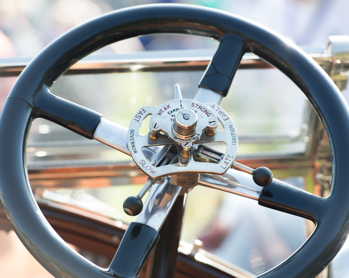 "Rolls Royce steering wheel" stock image