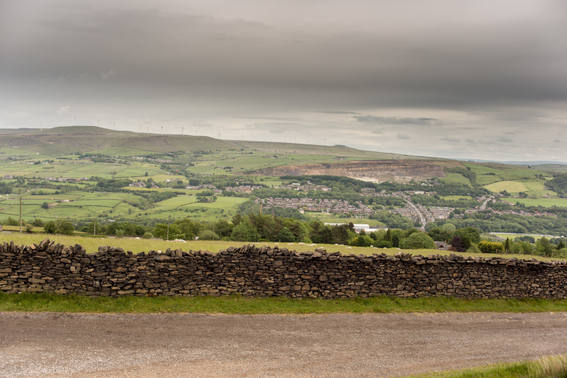 "Ramsbottom from Holcombe Moor" by Gordon England - $12.56 "Ramsbottom from Holcombe Moor" stock image