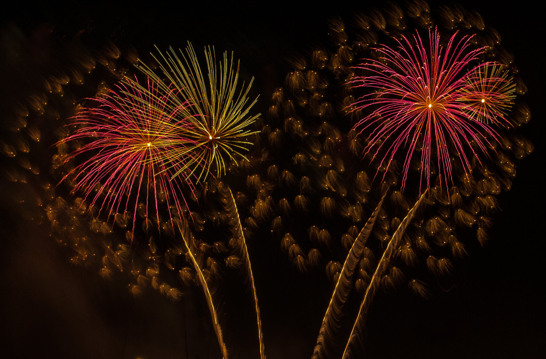 "Fireworks" stock image